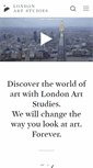 Mobile Screenshot of londonartstudies.com